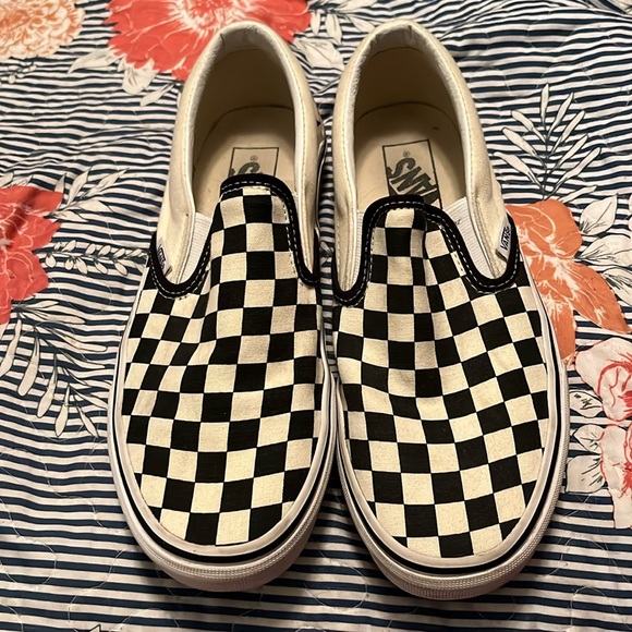 Vans Classic Slip-On, Black Off White Checkerboard - Picture 1 of 6